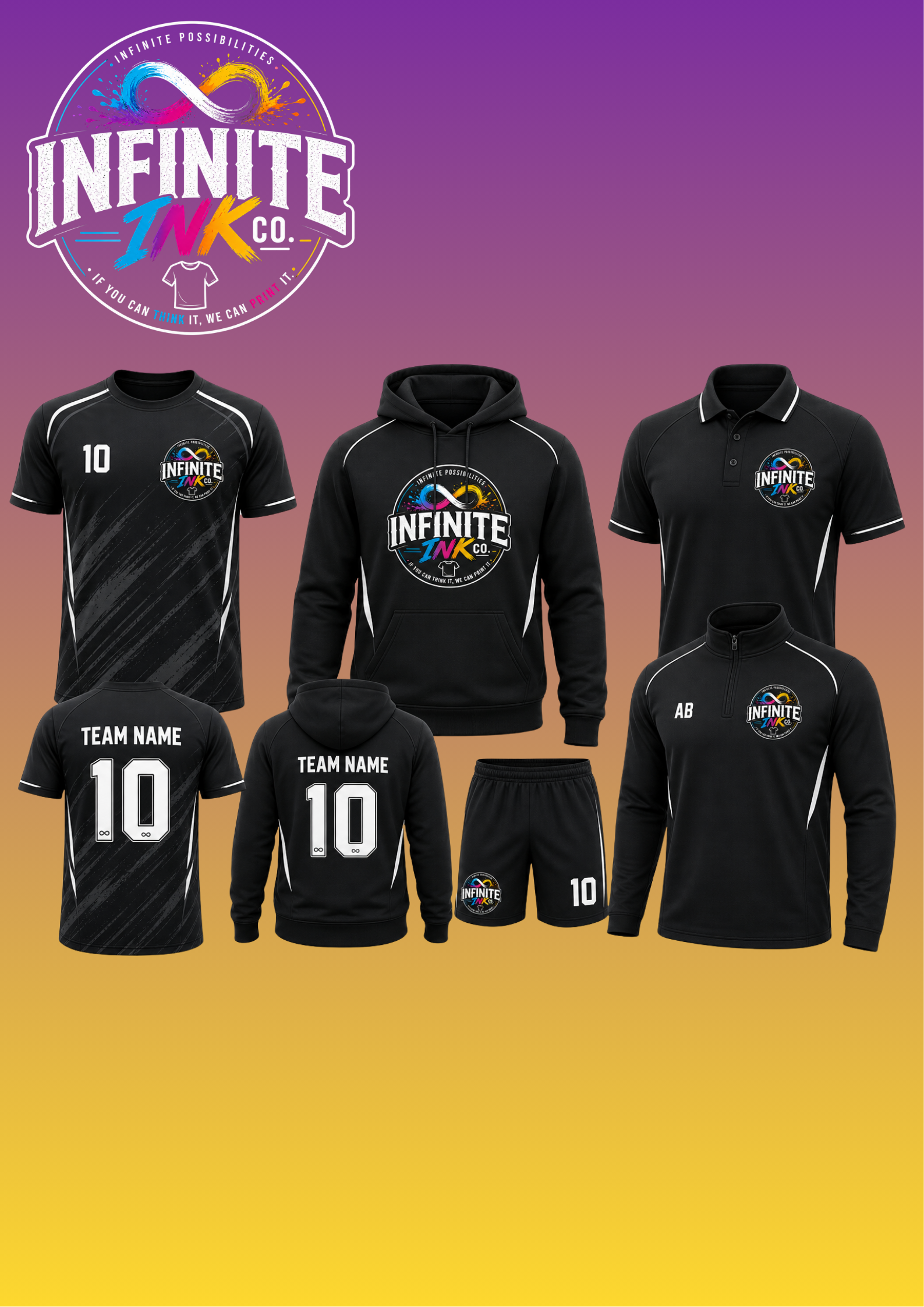 Personalised teamwear